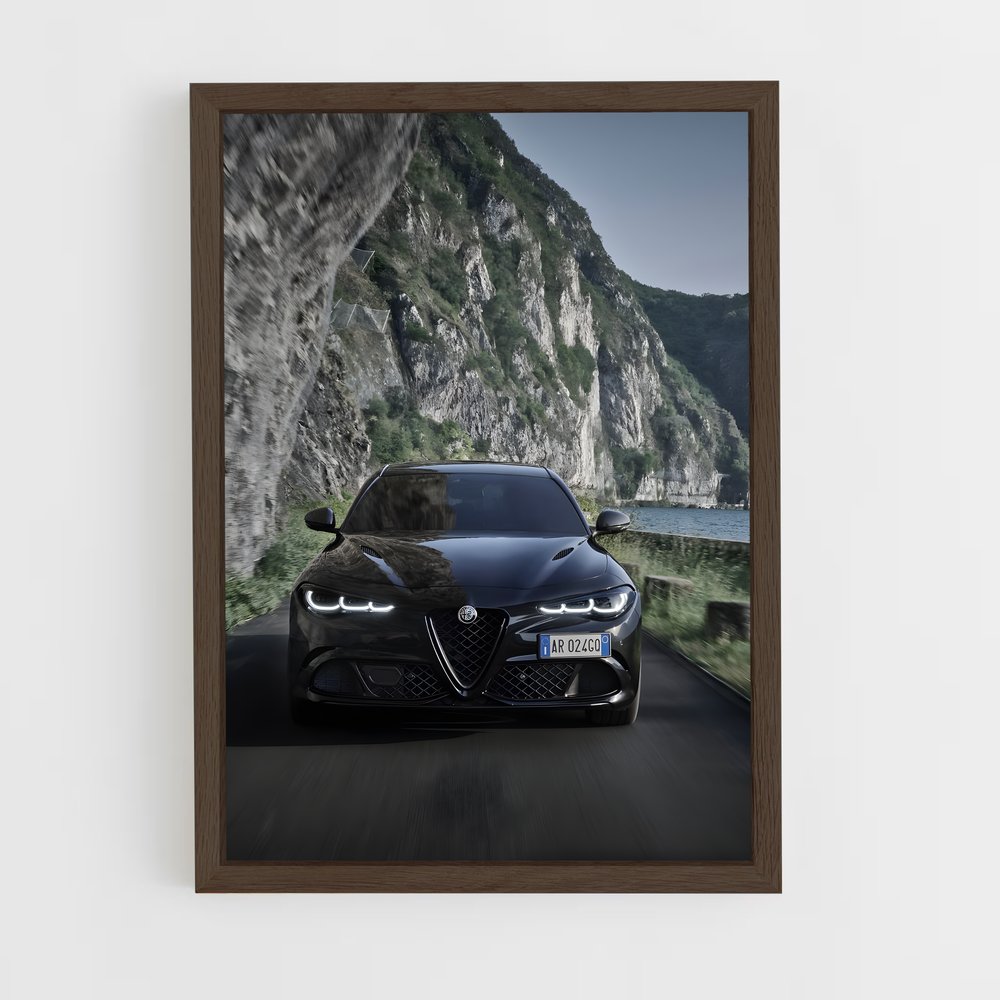 Poster Vitesse Sombre – affiche Alfa Romeo (vue 5)